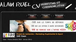 CV marketing original