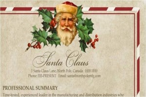 CV du pere noel