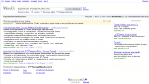 Le CV Google original de Thomas Hauchecorne