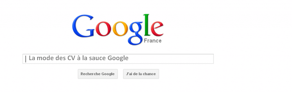 les CV originaux à la mode Google