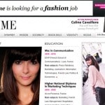 CV céline à la sauce du magazine de mode Vogue , cv original