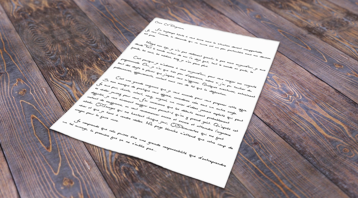 Premier emploi VS première fois : la lettre de motivation assez ambiguë !