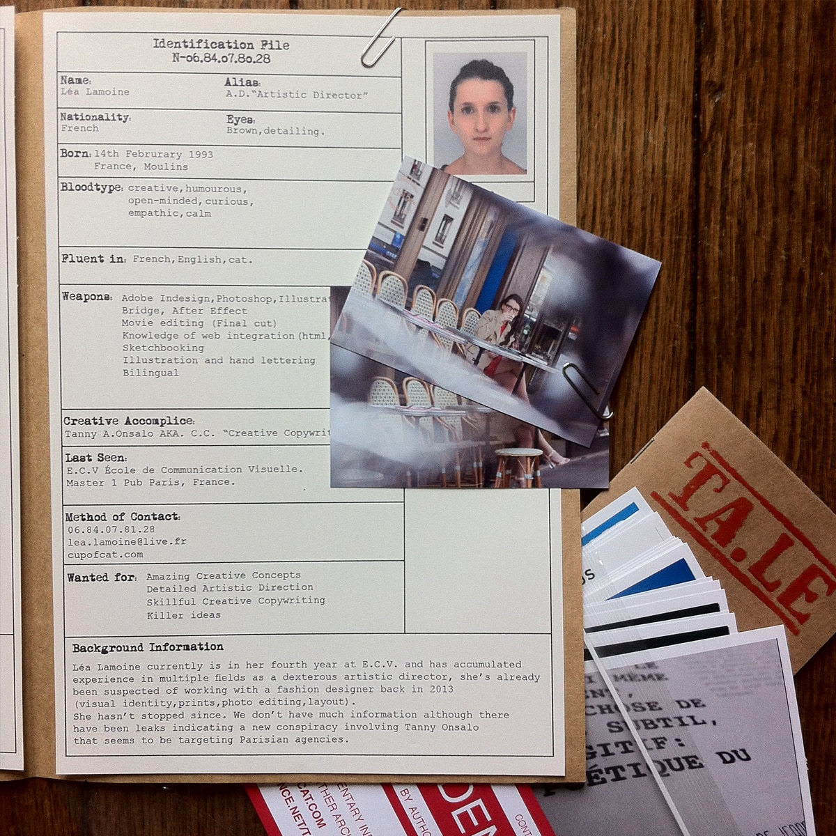 cv_original_dossier_enquete_police_filature_creatives_candidature_agence_communication