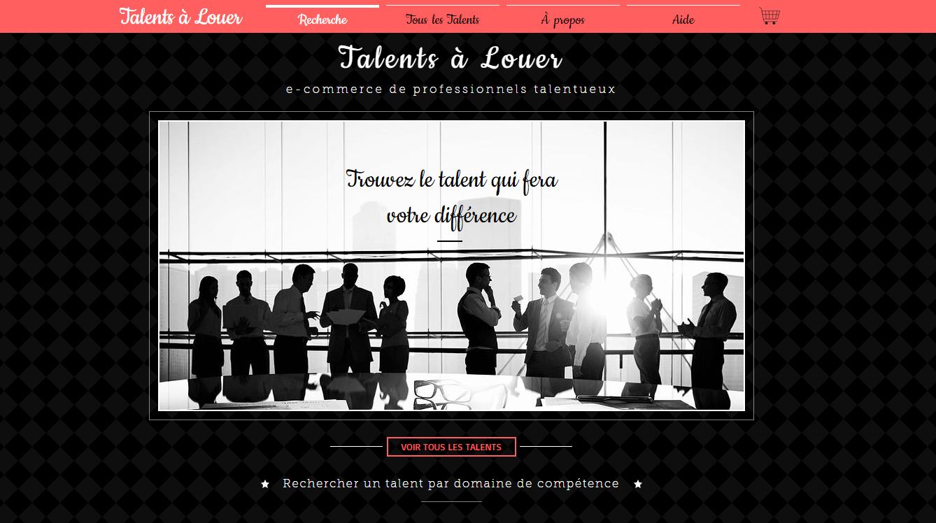 Talentsalouer.com, y trouverez vous votre talent ? (Web CV)