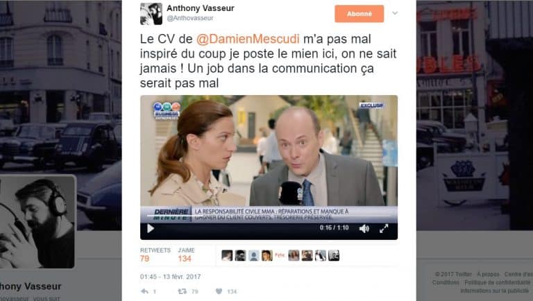 Découvrez le CV vidéo Mashup de publicités d’ Anthony Vasseur