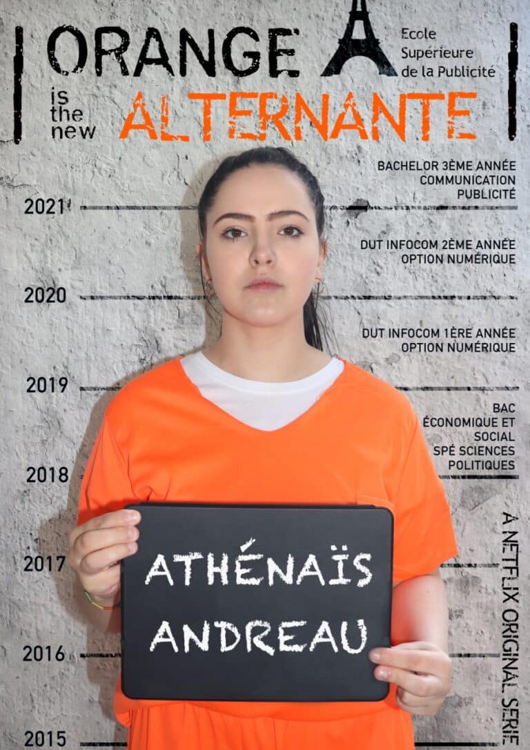 Sortez Athénais de cette prison, avec son CV version Orange is the new Alternance ! 👮